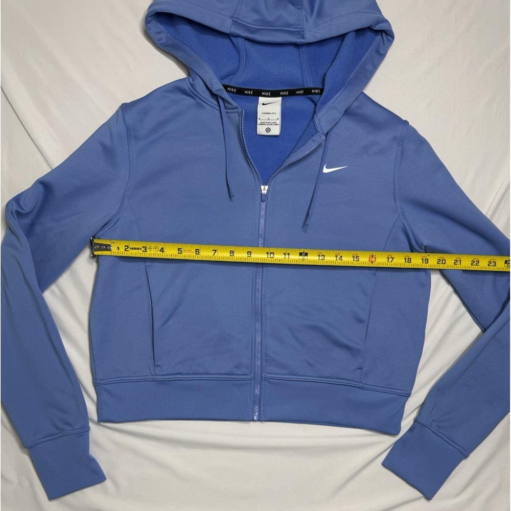 Nike Therma-FIT One Full-Zip Blue Hoodie Women's Size Medium Comfort Gym - Picture 5 of 6